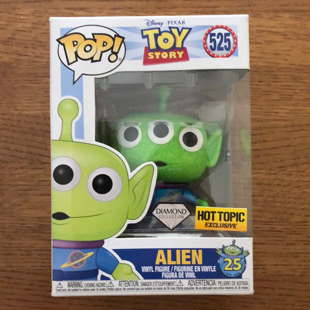 Alien toy story funkopop, diamond collection hottopic exclusive decent condition